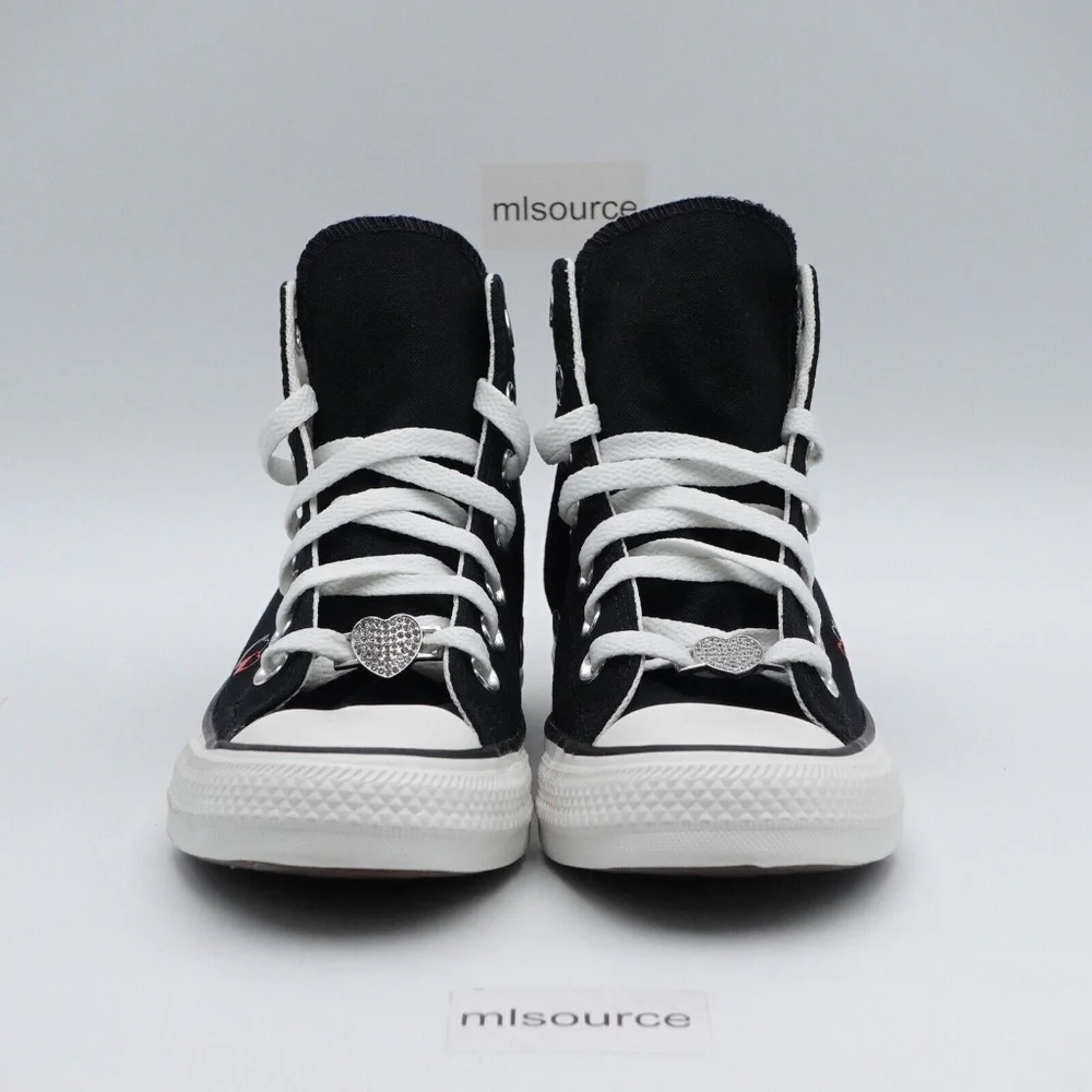 NEW Converse Chuck Taylor All Star High Top Hearts Sneakers A09116C - Picture 4 of 9